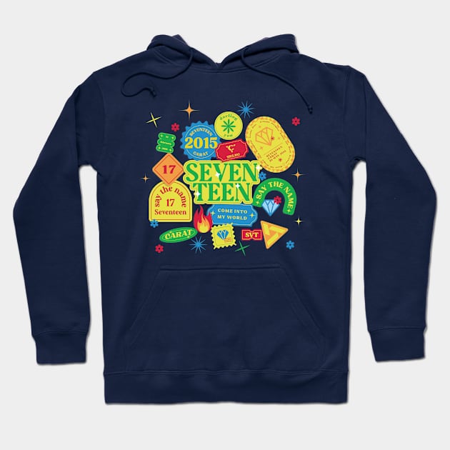 seventeen retro darling you Hoodie by Qaws